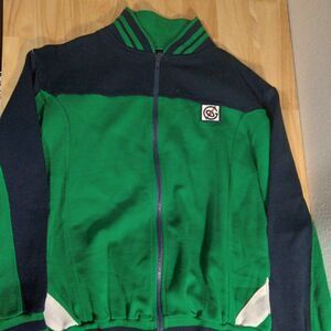 Vintage JC Penney Color Block Zipper Sweatshirt Jacket